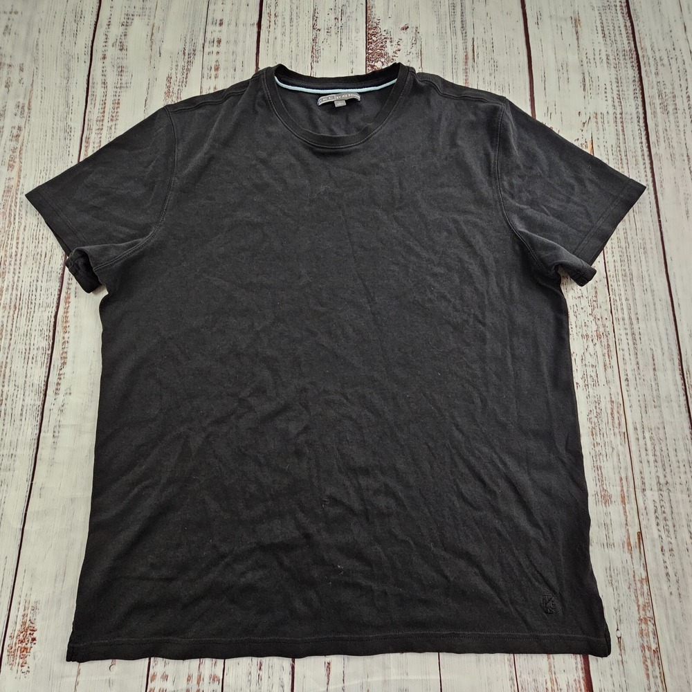 Ike by Ike Behar Black Short Sleeve Cotton T-Shirt Men's L